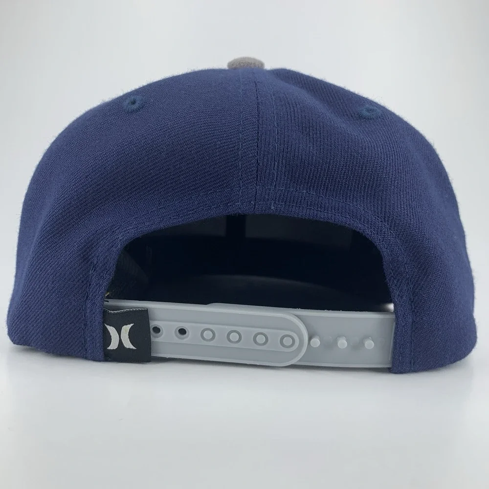 Hurley Blue Gray Hat Buckle Exclusive Adjustable Snapback Baseball Cap